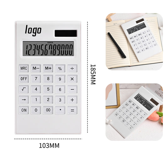 Desktop Calculator 12 Digit Solar Energy - White