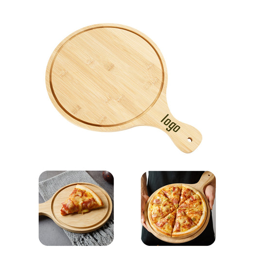 Round Bamboo Cheese Paddle Board - Natural