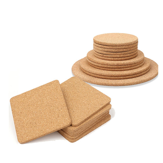 Absorbent Cork Coaster MOQ 100PCS - Natural