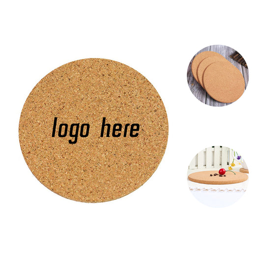 Absorbent Cork Coaster MOQ 100PCS - Natural