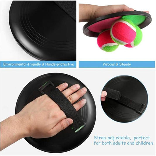 Throw Paddle Toss And Catch Ball Set - Black