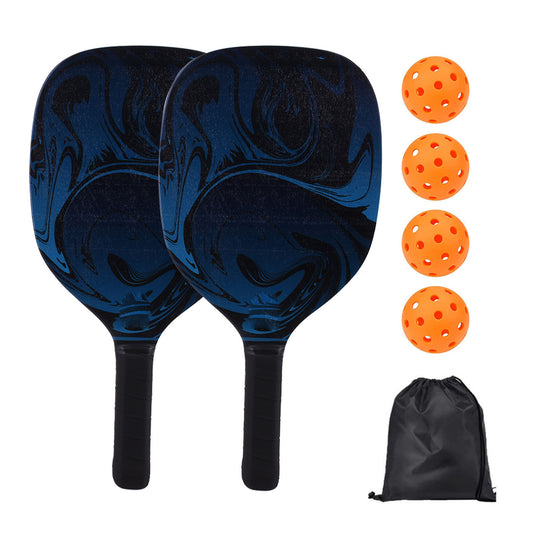 Wooden Custom Pickleball Paddle Set - Black