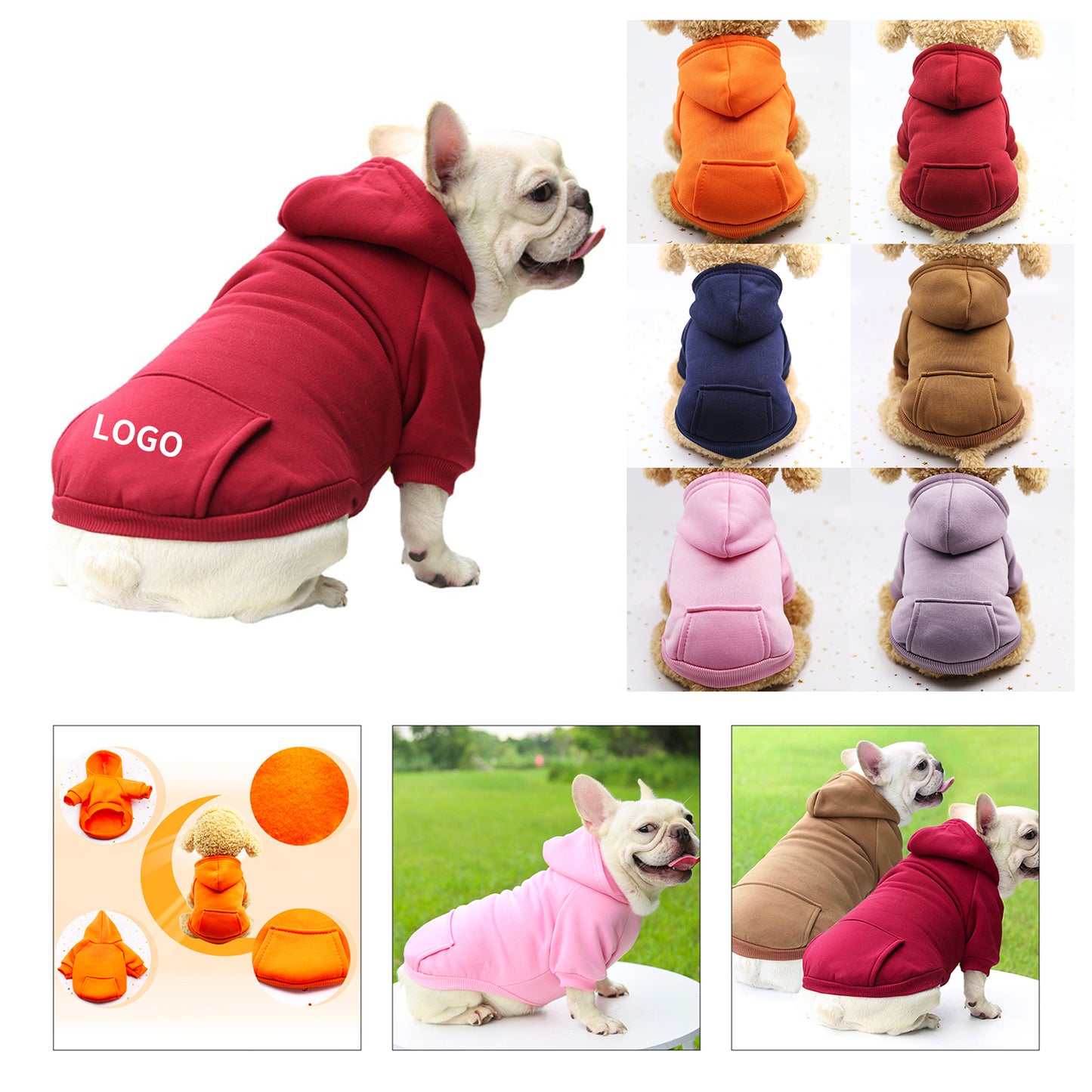Dog Warm Jacket - Orange