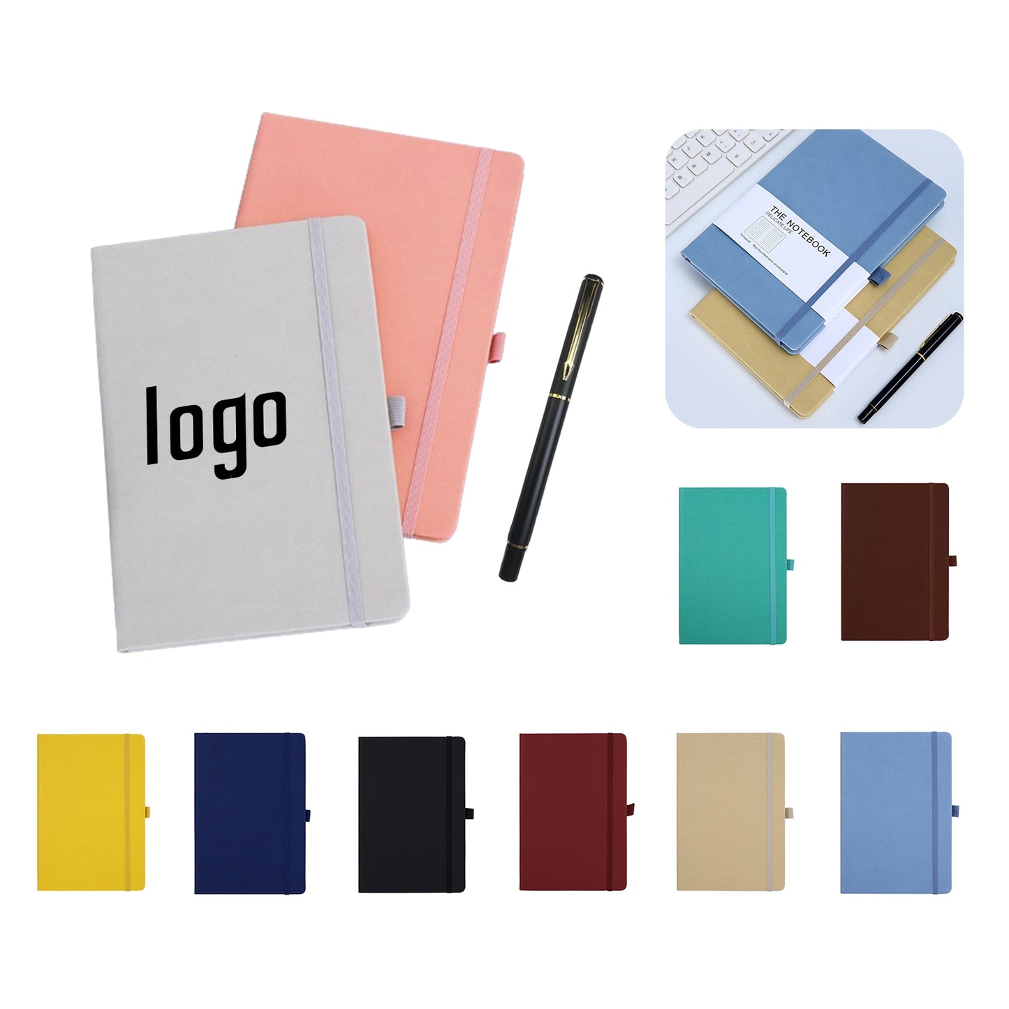8.5 Inch Notebook with Pen Set