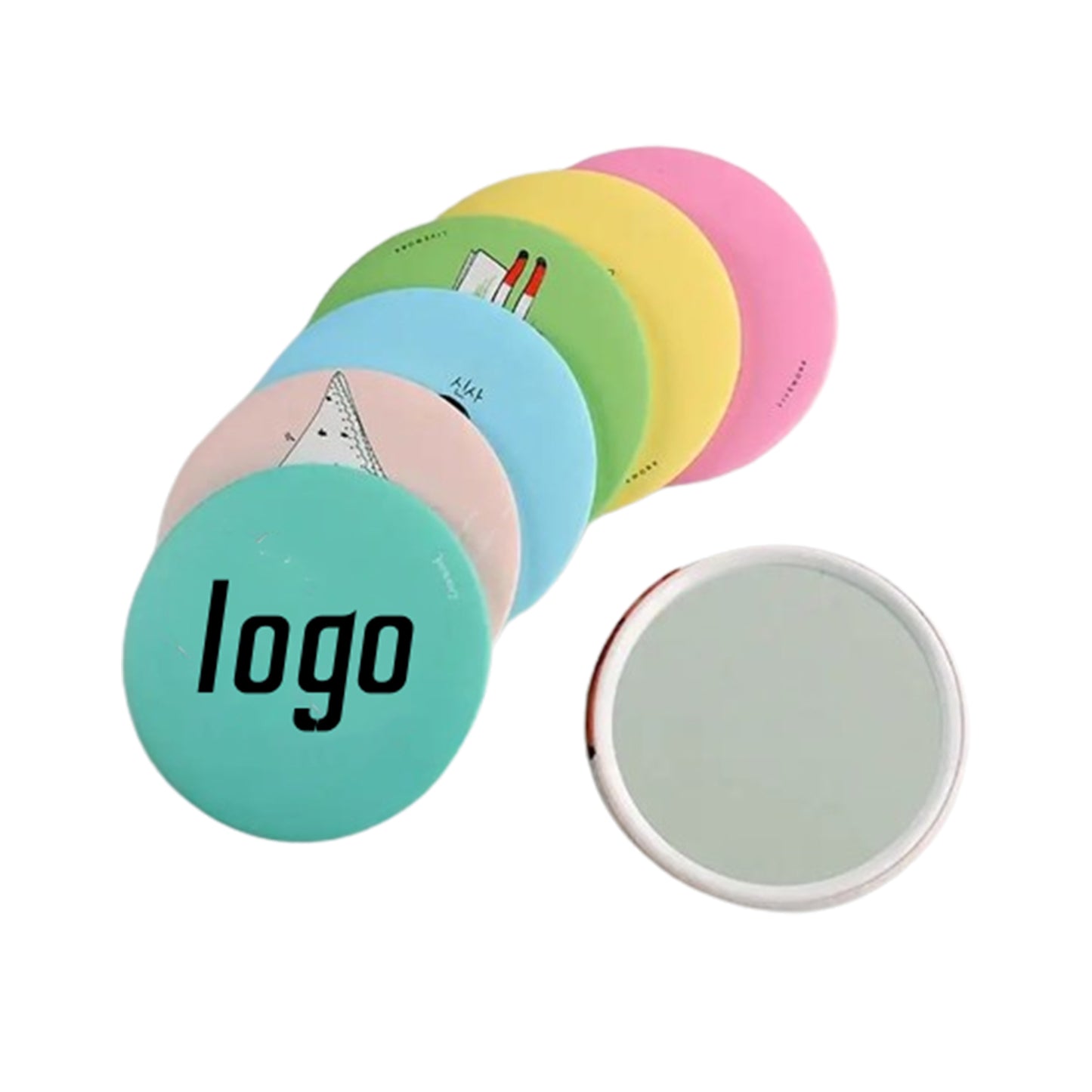 Budget Compact Round Mirror - Custom