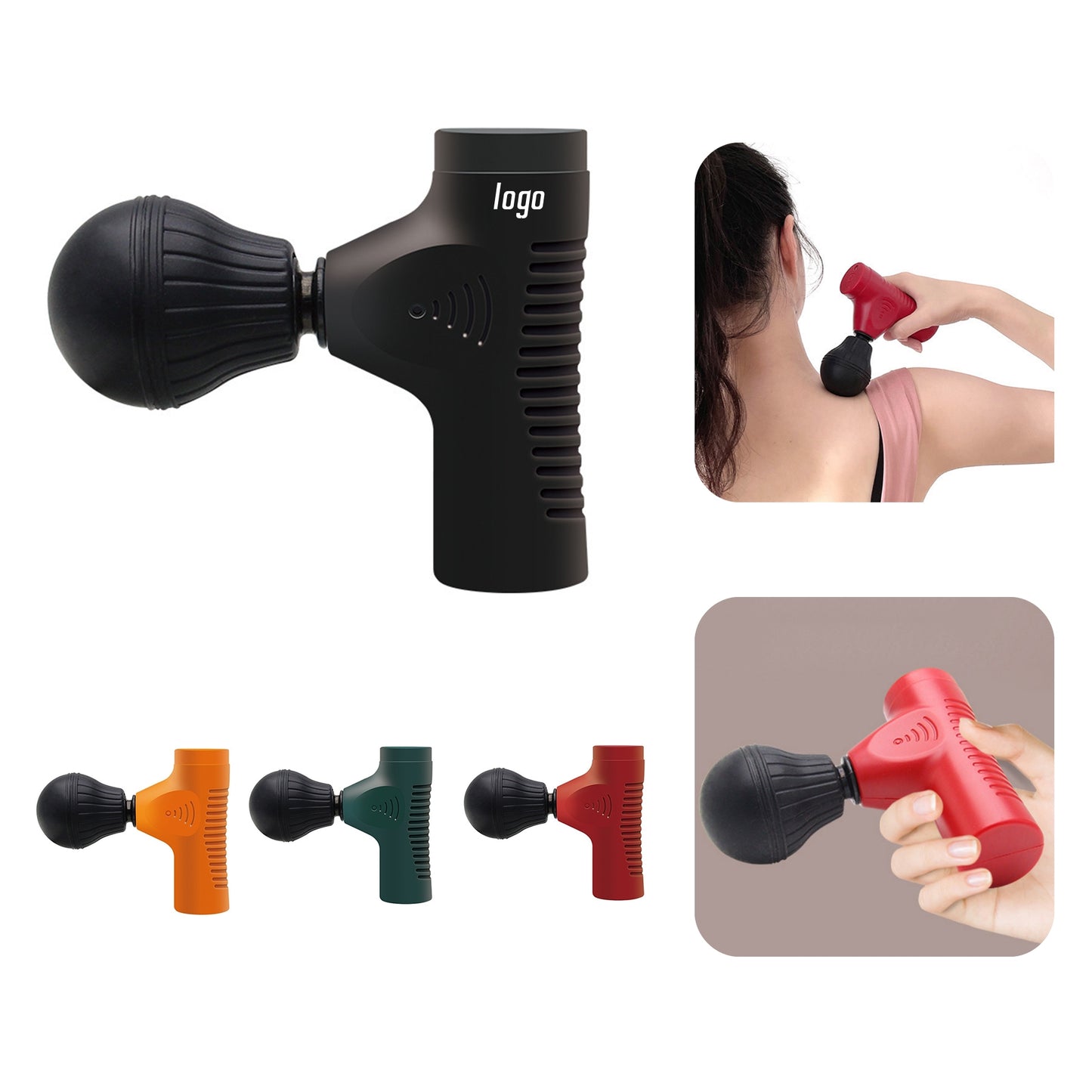 Budget Mini Massage Gun MOQ 20PCS - Red