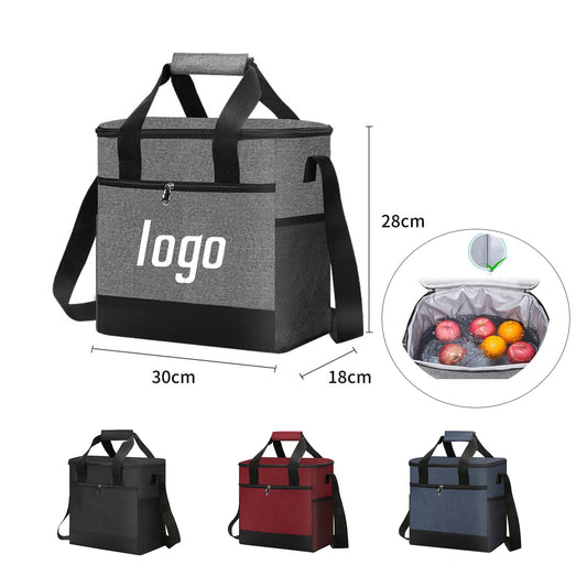Insulated Lunch Bag Soft Cooler Tote MOQ 20 - Black
