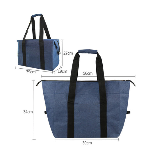 Foldable Cooler Insulated Lunch Bag MOQ 20 - Black