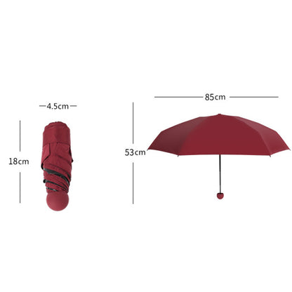 Portable Ultra Mini Capsule Umbrella - Yellow