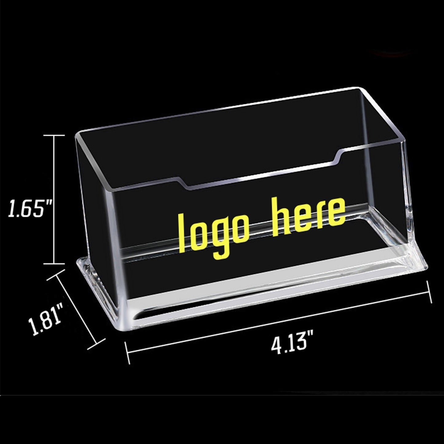 Thicken Acrylic Desk Business Card Holder - Clear