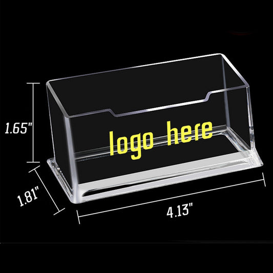 Thicken Acrylic Desk Business Card Holder - Clear