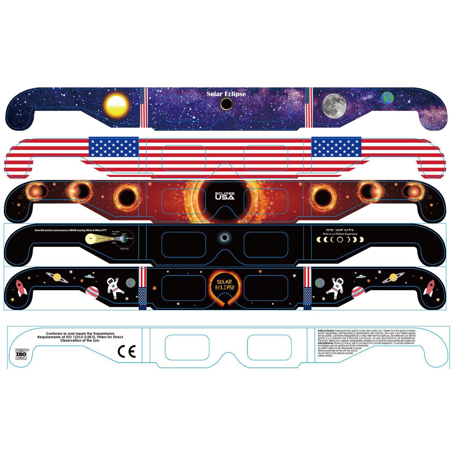 Certified Solar Eclipse Glasses - White