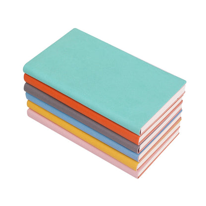 Soft PU Leather Cover Notebook - Black