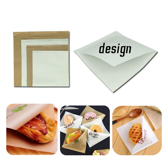 Pretzel Bags Grease Resistant Double Open Bag - White