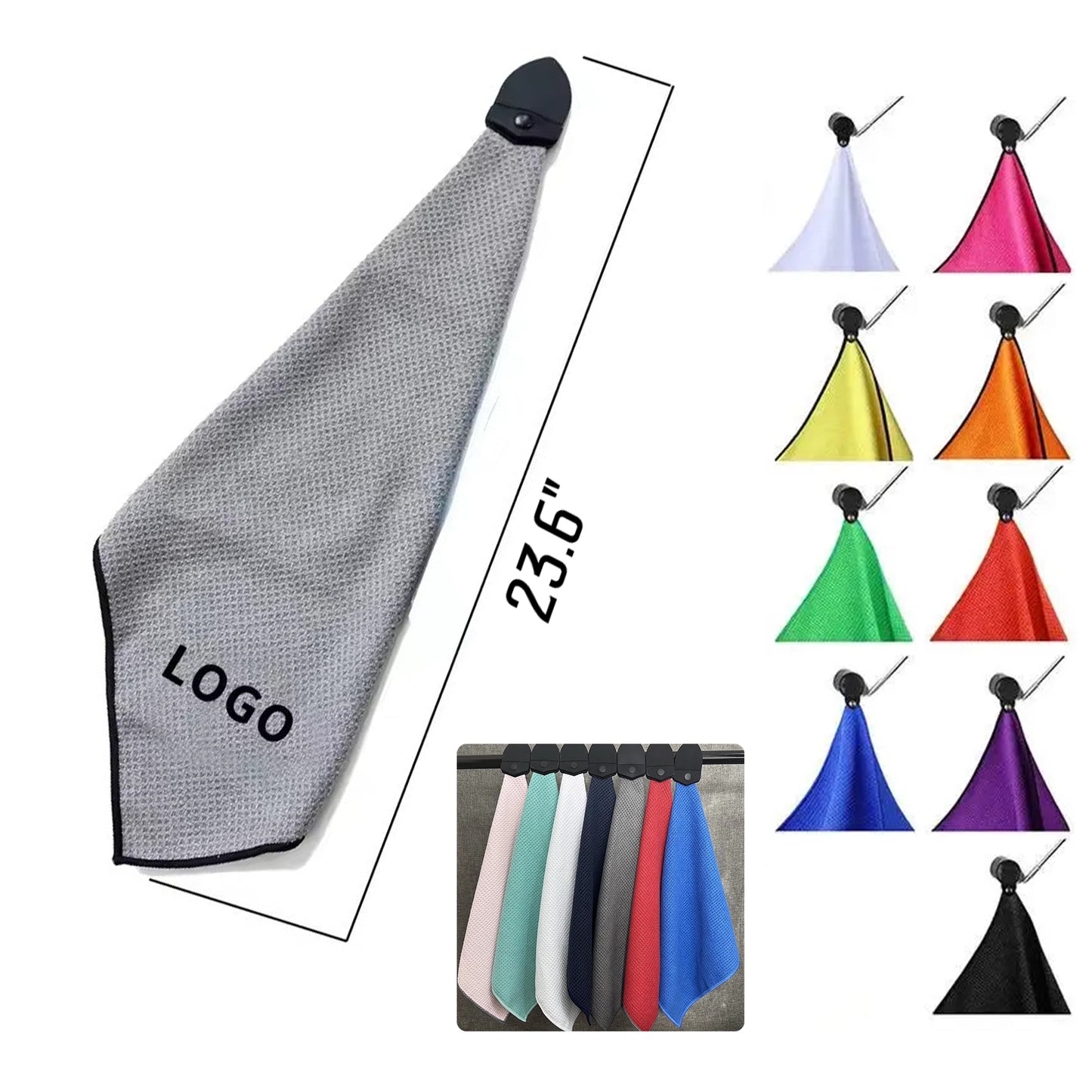 Magnetic Microfiber Golf Towels