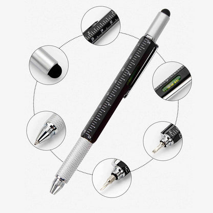 6 in 1 Multitool Tech Tool Pen - White