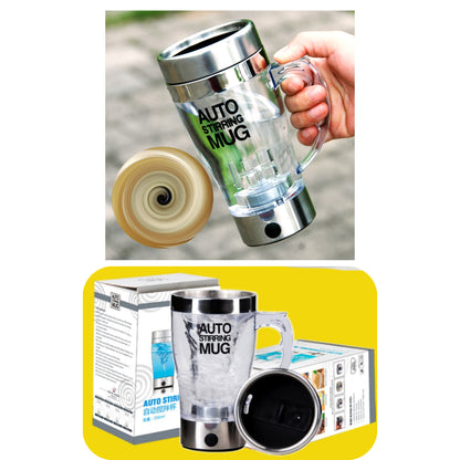 Self-Stirring Travel Coffee Mug - Clear
