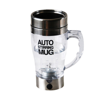 Self-Stirring Travel Coffee Mug - Clear