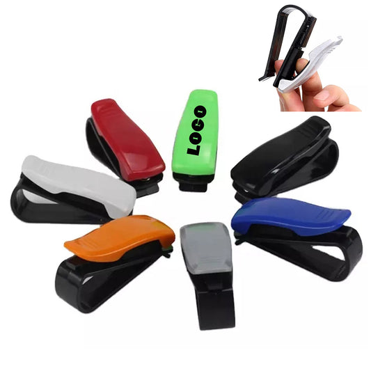 Multifunctional Vehicle Ticket Holder Clip - Black