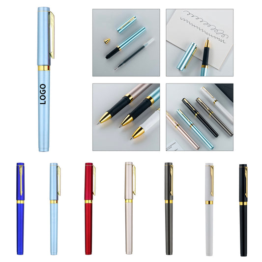 Premium Metallic Fountain Pen - Navy