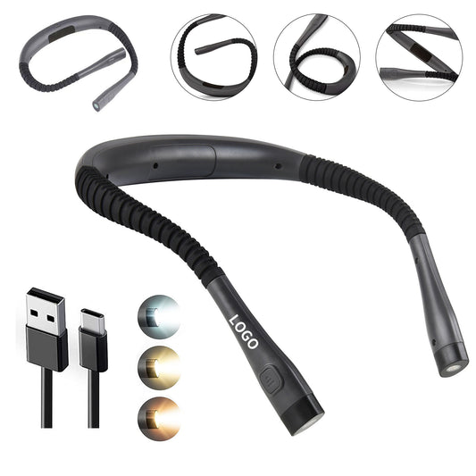 Portable LED Neck Reading Light - Gray