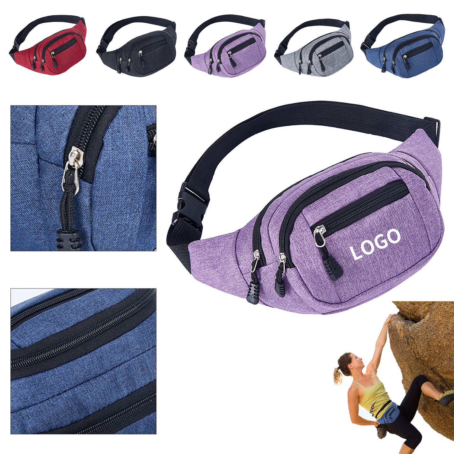 Versatile Canvas Waist Packs