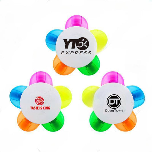 Five-color Flower-shaped Highlighter