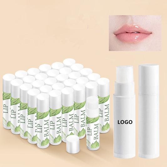 Lip Balm With Natural Lip Balm - White