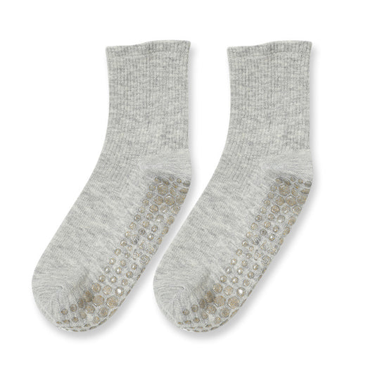 Non-Slip Socks with Custom LOGO - Milk White