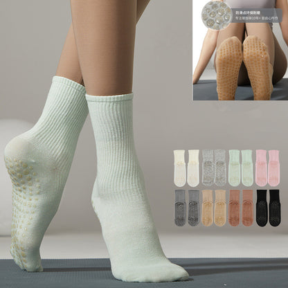 Non-Slip Socks with Custom LOGO - Milk White
