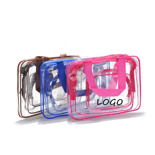 Clear Transparent PVC Waterproof Toilet Bag Or Wash Bag