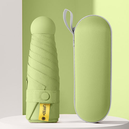 Folding Travel Umbrella With Eva Case