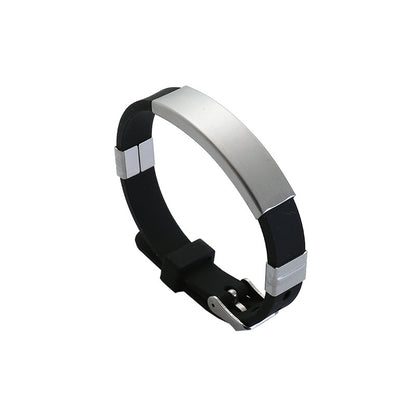 Stainless Steel Silicone Bracelet - White
