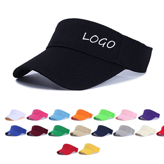 Custom Cotton Twill Unisex Sun Visor Cap - Off white