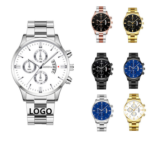 Unisex Stainless Steel Digital Sport Watch w/ Date - Black