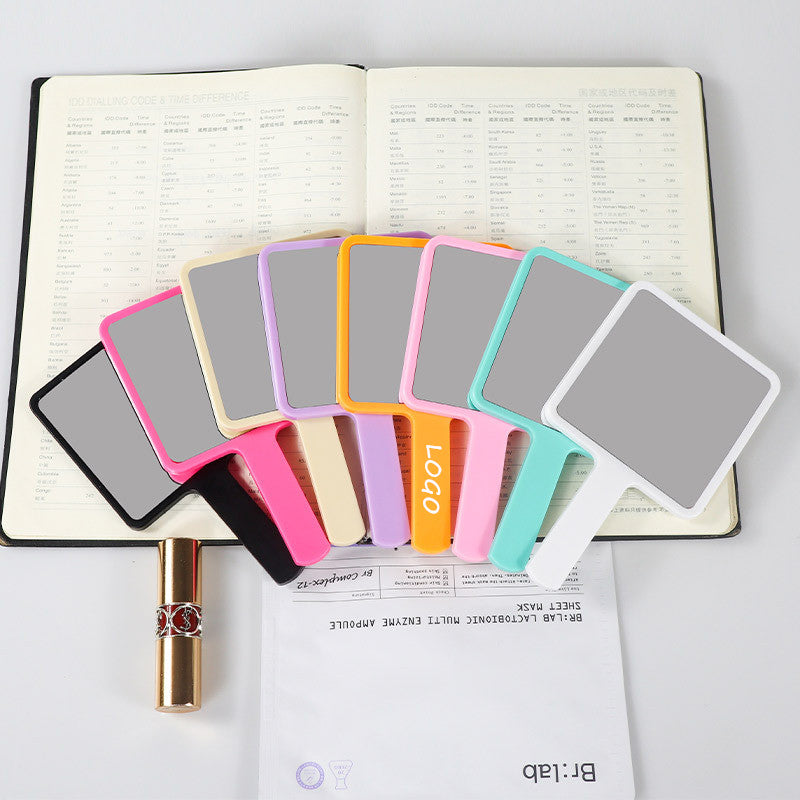 Rubberized Mini Handheld Mirror
