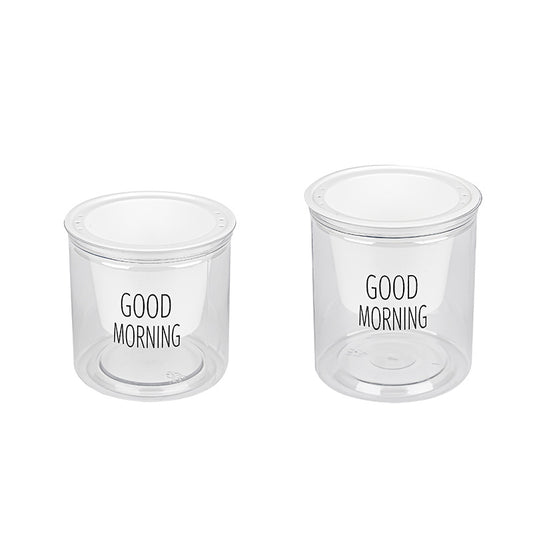 Clear Self-Watering Planter Pot - White