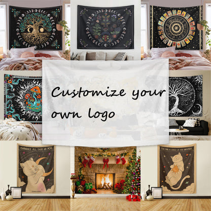 Full Color Wall Tapestry - White