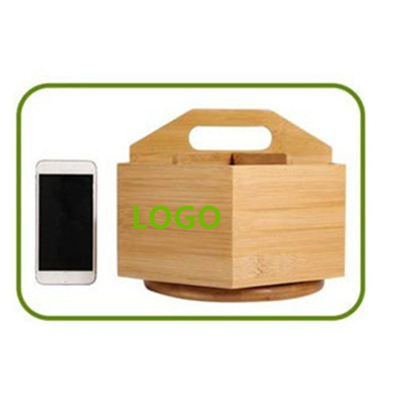 Wooden Pencil Holder Desk Organizer - Wood