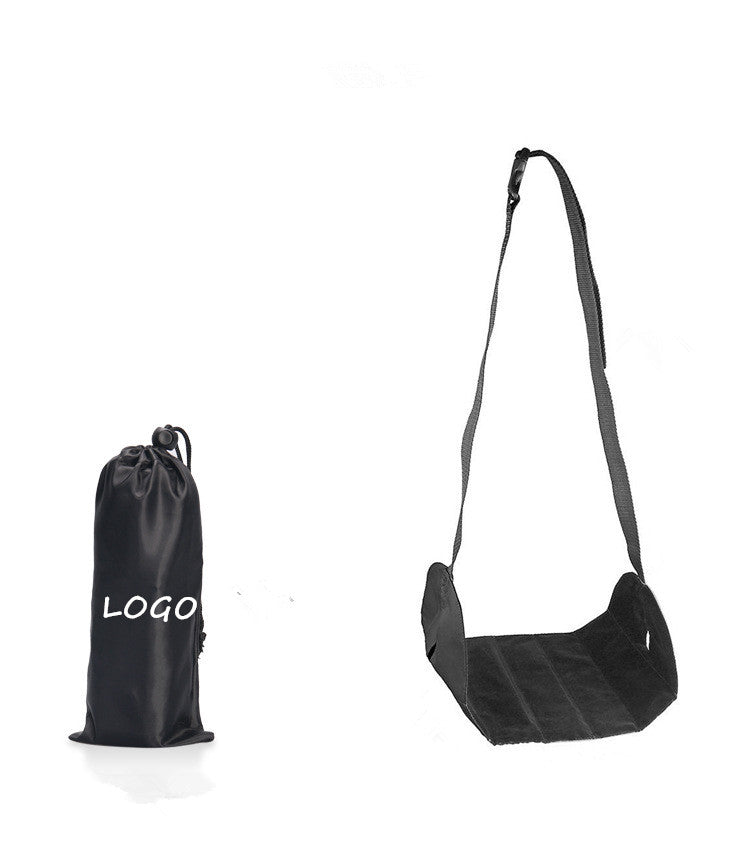 Adjustable Portable Foot Hammock - Black