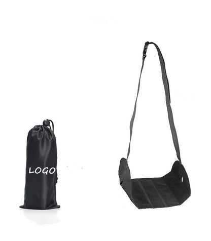Adjustable Portable Foot Hammock - Black
