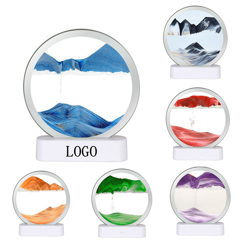 Quicksand Painting 3D Art Picture Frame Décor - Blue