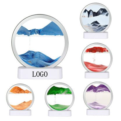 Quicksand Painting 3D Art Picture Frame Décor - Blue