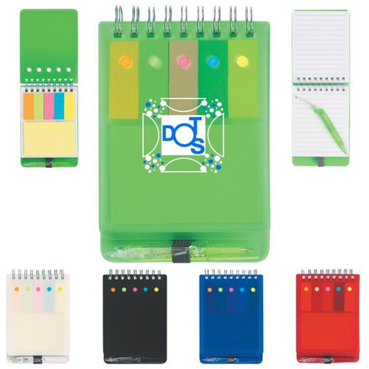 Waterproof notebook with Sticky Note &amp; pen - Red