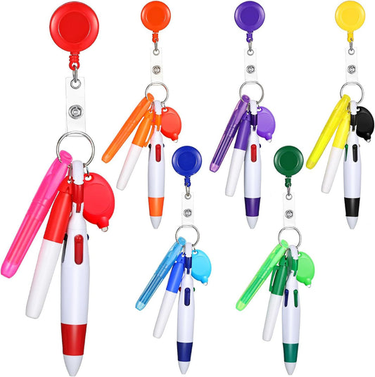 Nurse Ballpoint Pen Highlighter Marker Set Keychain