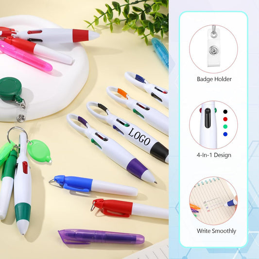 Nurse Ballpoint Pen Highlighter Marker Set Keychain