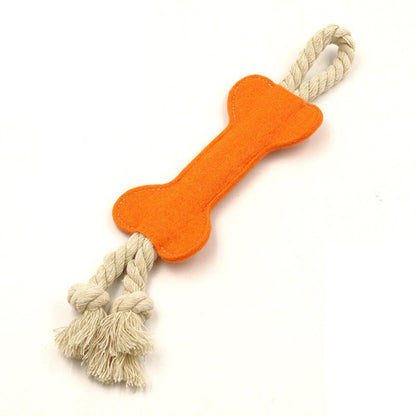 Felt Bone Shaped Chew Toy