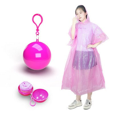 Disposable Raincoats With Hood Portable Ball