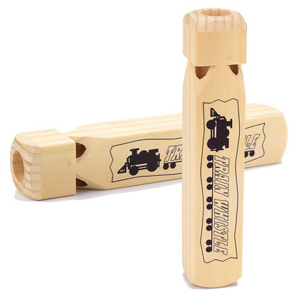 Train Whistle - Wood Brown