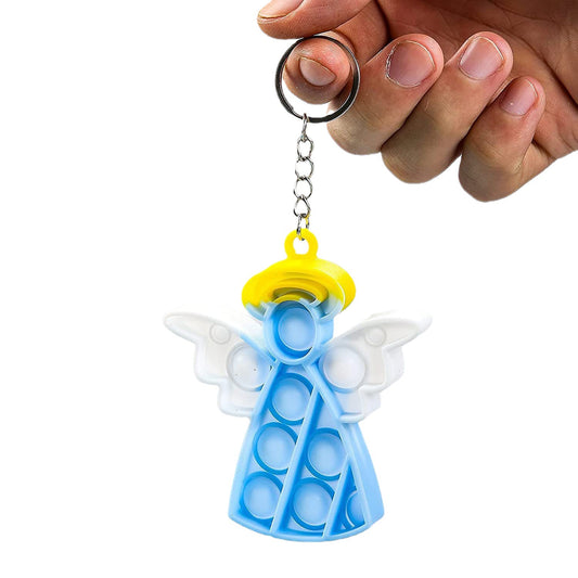 Christmas Series Bubble Push Pop Keychain